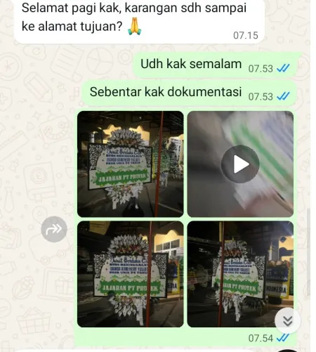 Pengiriman Papan Bunga Selamat Fatmawati