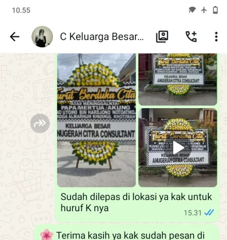 Pengiriman Papan Bunga Duka Fatmawati