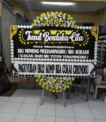Papan Bunga Duka Fatmawati